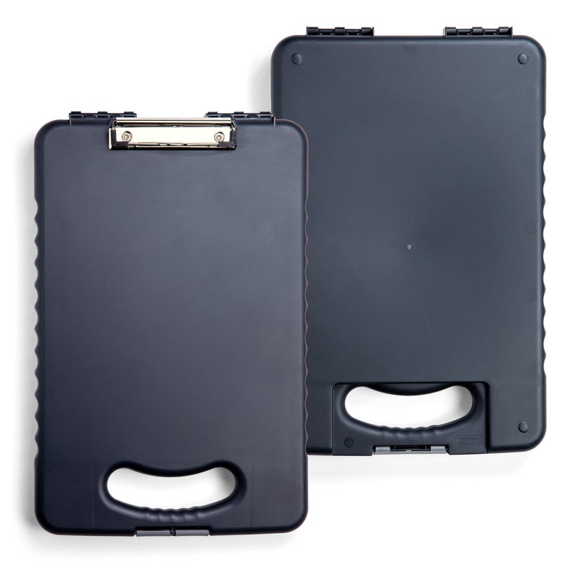 OfficemateÂ® OIC Tablet Clipboard Case, 16 1/10"H x 10 1/5"W x 1 3/10"D, Charcoal - Image 4